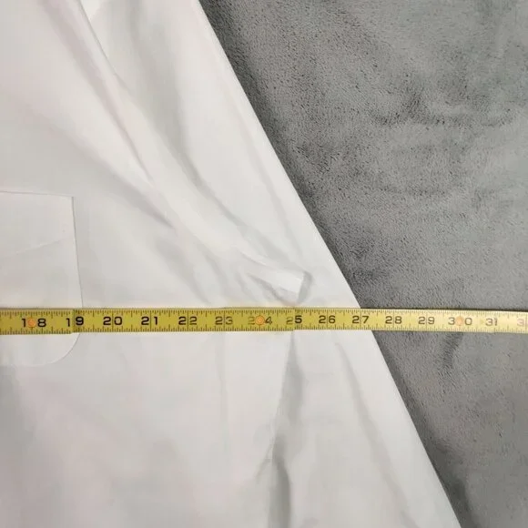 Brooks Brothers Dress Shirt Adult 17.5 4/5 XL 2XL White Button Up Regent Men - Picture 5 of 10